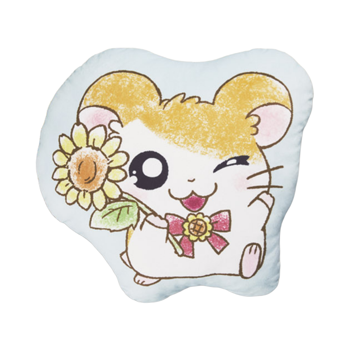 반다이 제일복권 햄토리 해피 하무하무 A상 라지 햄토리 쿠션(Bandai Ichiban Kuji Hamtaro Happy Hamu Hamu A Prize Large Hamtaro Cushion)