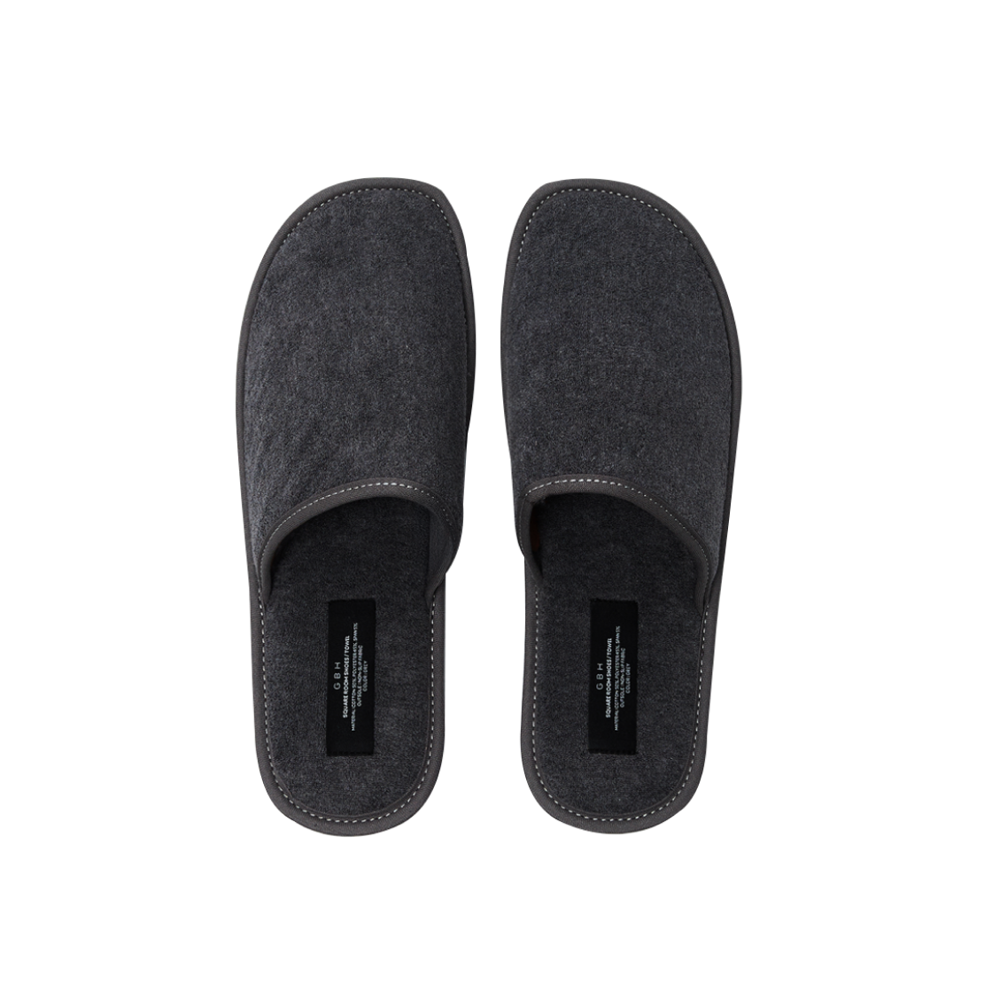 8800256755370_8800256755387 GBH HOME Square Room Shoes / Towel (2 Sizes)