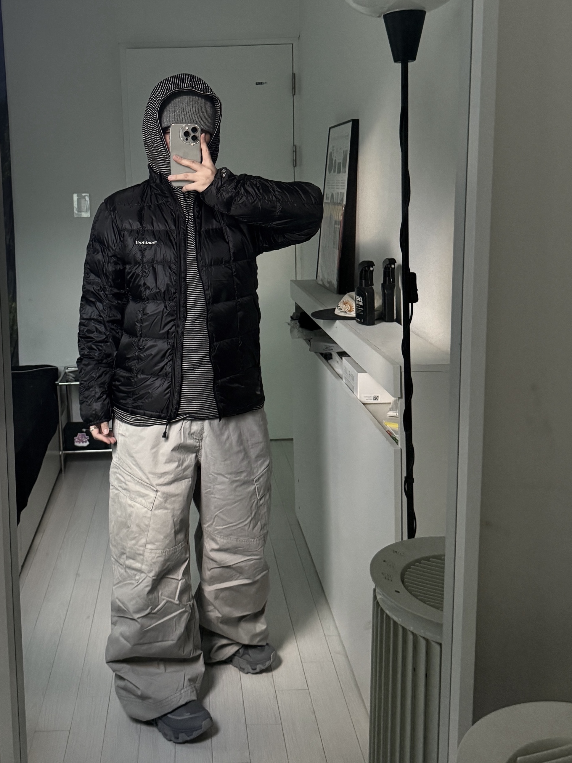 Montbell Superior Down Jacket Black, (W) On Running x Post Archive Faction (Paf) Cloudmonster Hyper Phantom Apollo 착용 스타일