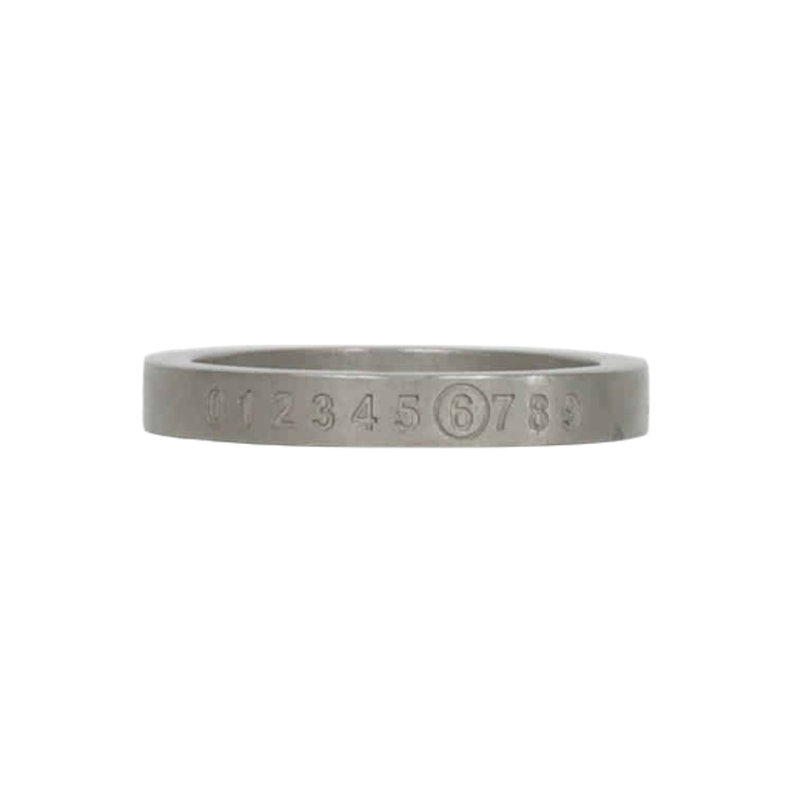 MM6 메종 마르지엘라 넘버 로고 링 실버(MM6 Maison Margiela Number Logo Ring Silver)