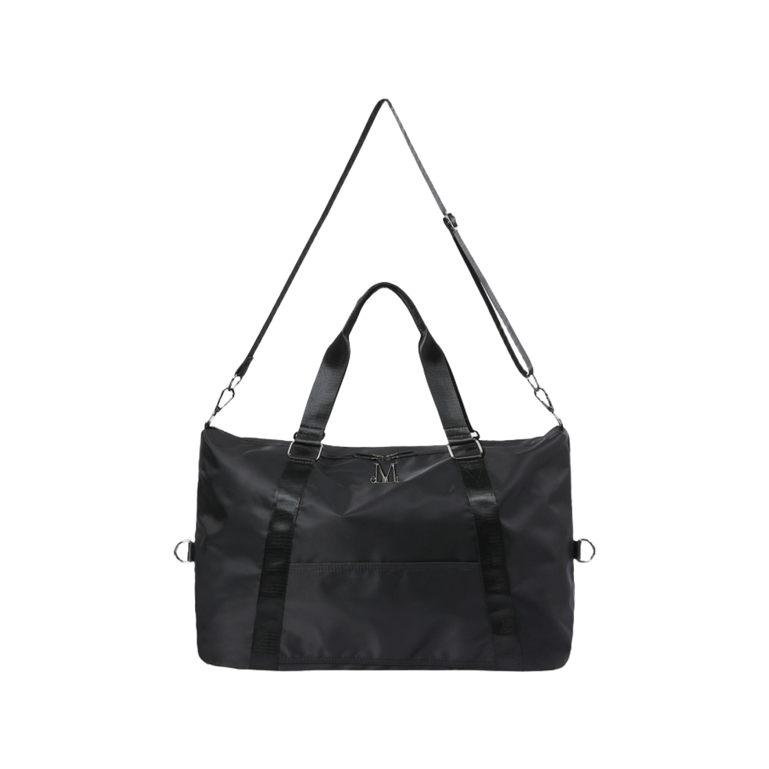무센트 리디안 메탈 로고 3웨이 더플백 남녀공용 블랙(MUCENT Ridian Metal Logo 3way Duffle Bag Unisex Black)