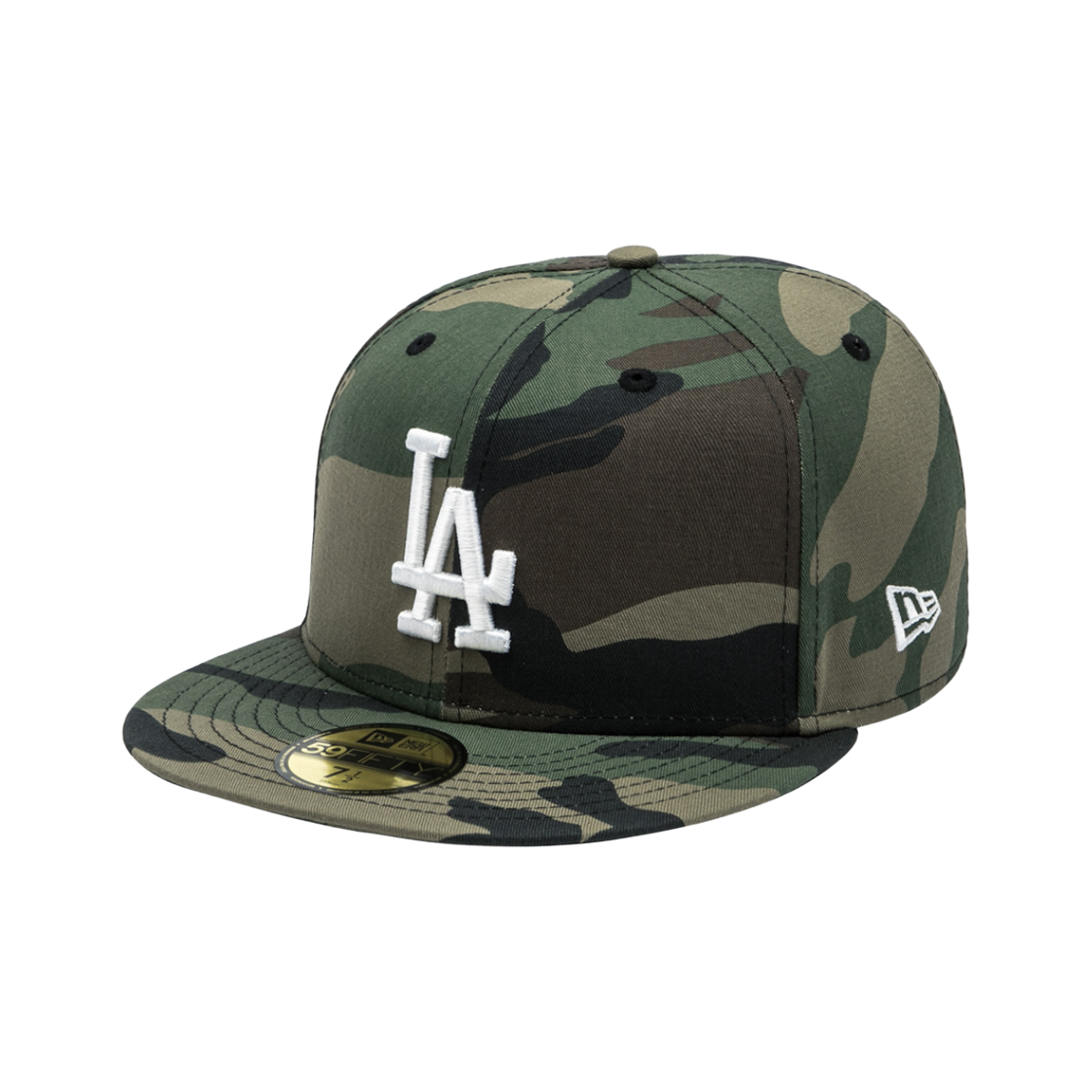 뉴에라 MLB LA 다저스 베이직 피티드 캡 우드랜드 카모(New Era MLB LA Dodgers Basic Fitted Cap Woodland Camo)
