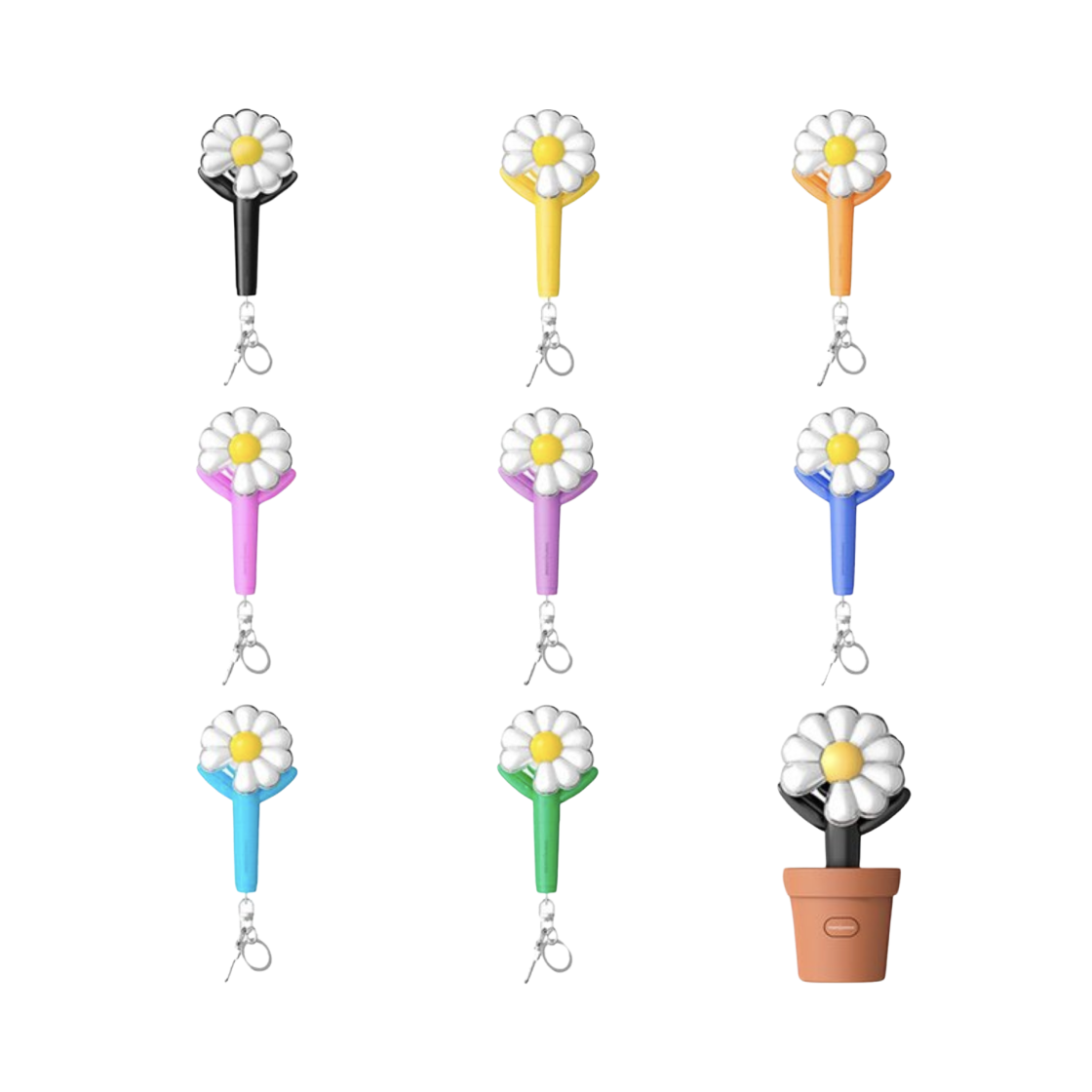 지드래곤 위버멘쉬 오피셜 미니 라이트 키링 & 크래들 세트 (9개 세트)(G-DRAGON Ubermensch Official Mini Light Keyring Set)