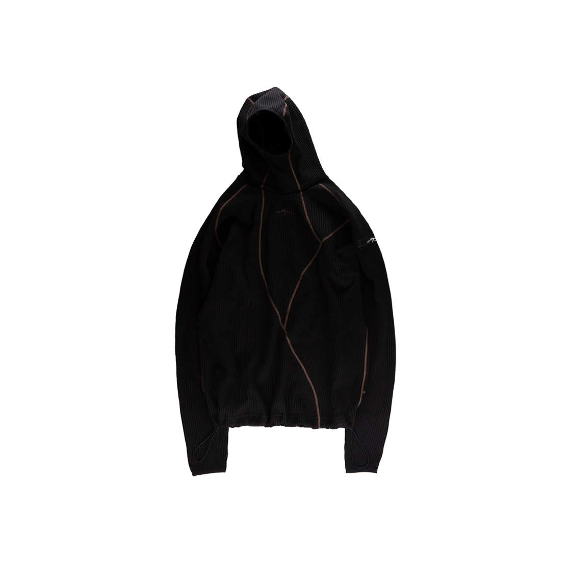 OG-WWH-03 COLDWARM Waffle Warmer Hoodie (Black Color) -Small Fit-