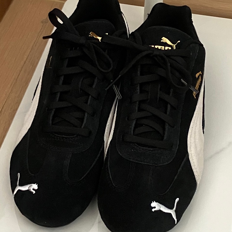 Puma Speedcat OG Black White 착용 스타일 - 4