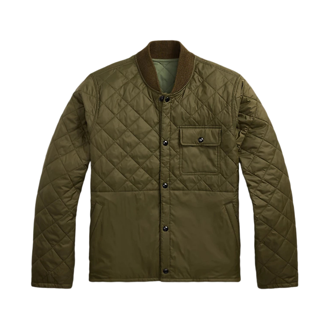 더블알엘 리버서블 퀼트 라이너 자켓 빈티지 올리브 세이지(Double RL Reversible Quilted Liner Jacket Vintage Olive Sage)