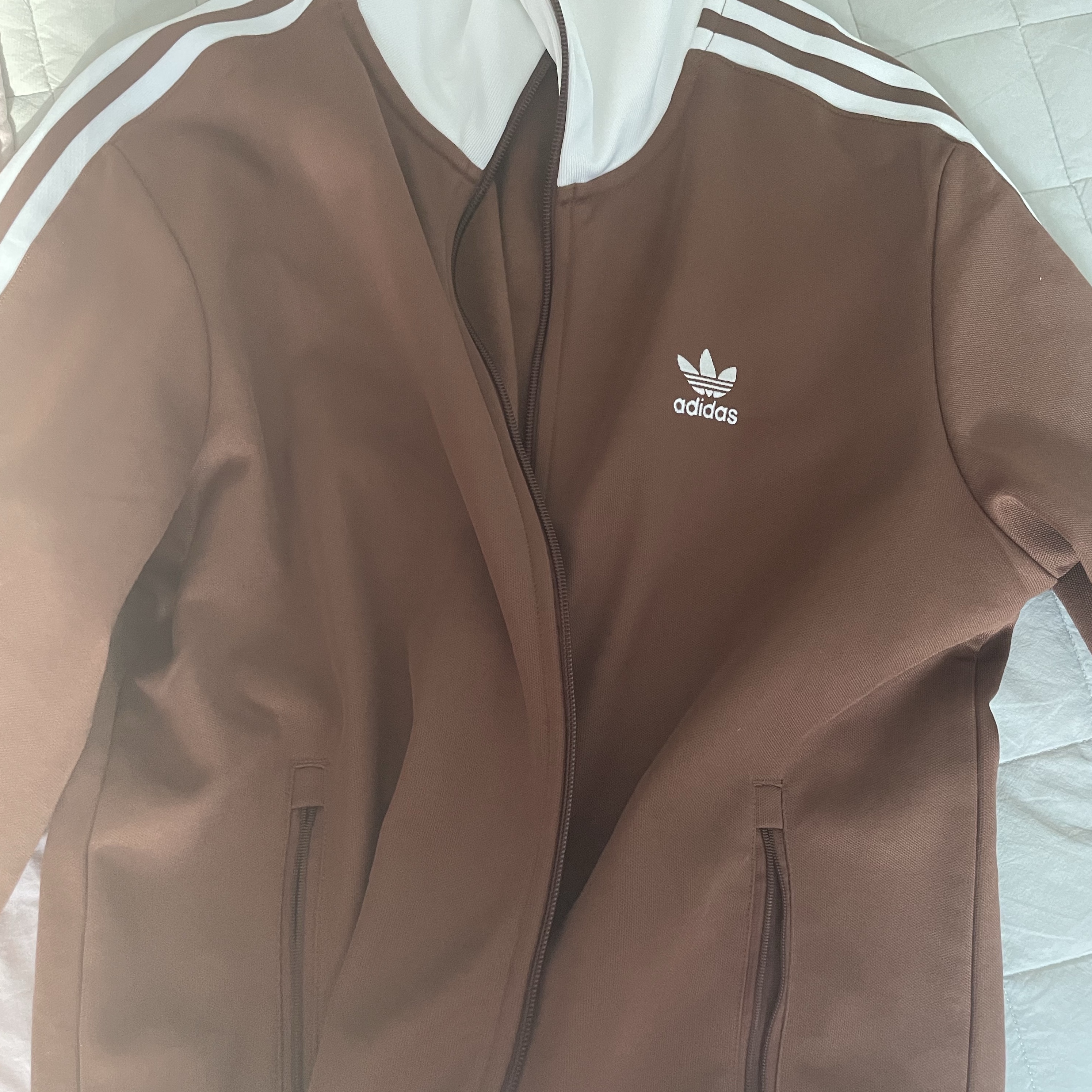 Adidas Adicolor Classic Beckenbauer Track Top Preloved Brown - KR Sizing 착용 스타일