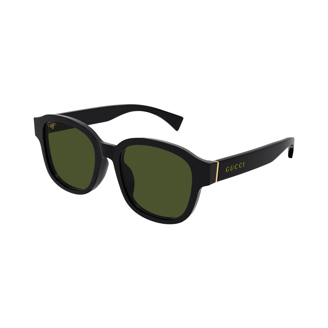 구찌 스퀘어 프레임 아세테이트 선글라스 블랙 그린(Gucci Square Frame Acetate Sunglasses Black Green) - 1