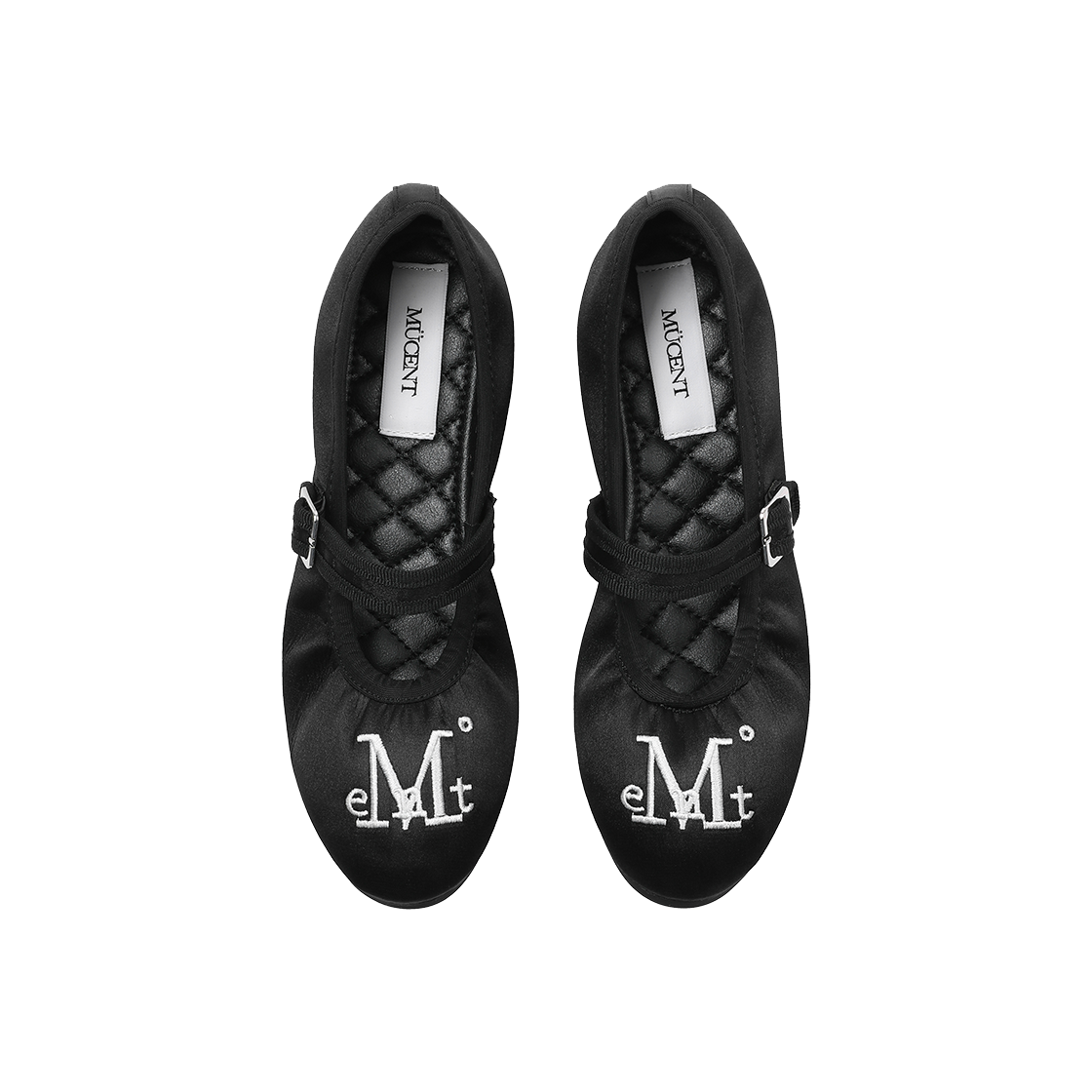 무센트 란다즈 셔링 포인트 메리제인 슈즈 블랙(MUCENT Landaz Shirring Point Mary Jane Shoes Black)