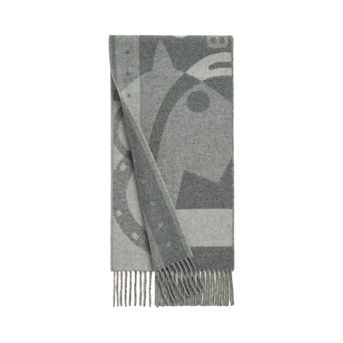 에르메스 레디 스테디 고 머플러 캐시미어 & 그리 엘리펀트 그리 끌레어 시네