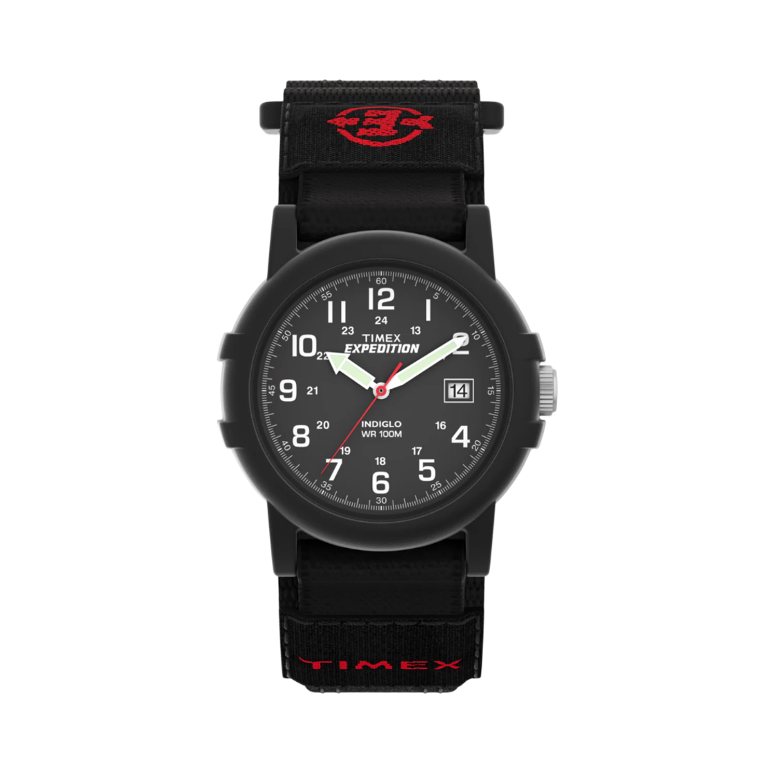 타이맥스 익스페디션 캠퍼 38mm 패브릭 패스트 랩 워치 블랙(Timex Expedition Camper 38mm Fabric Fast Wrap Watch Black)
