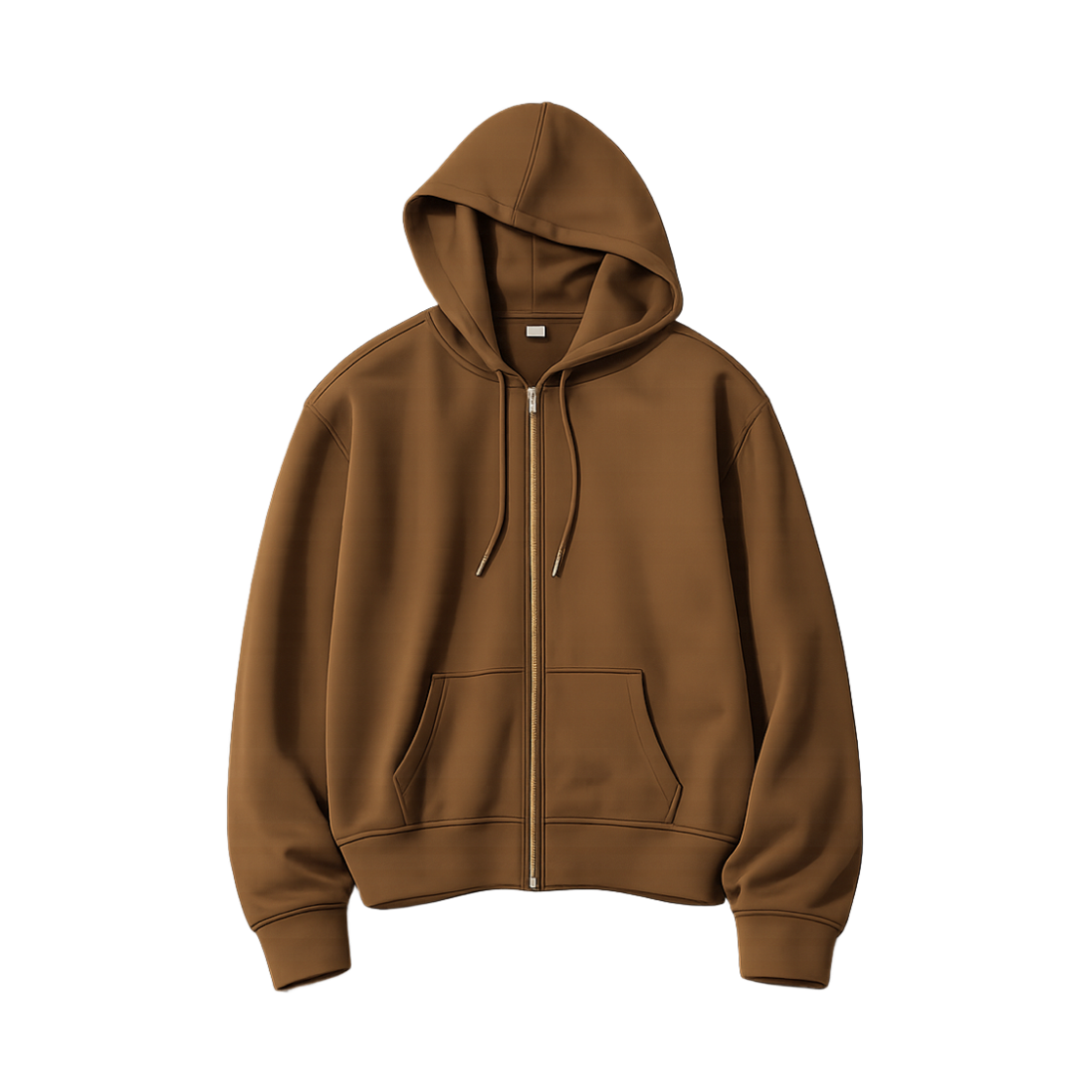 (W) 유니클로 드라이 스웨트 풀집 후드 브라운 - JP((W) Uniqlo Dry Sweat Full Zip Hoodie Brown - JP) - 1