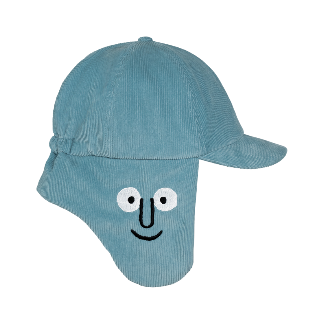 누누 코듀로이 이어머프 캡 블루(NOUNOU Corduroy Earmuff Cap Blue) - 2