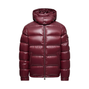 Moncler Maya Hooded Short Down Jacket Burgundy - 25FW