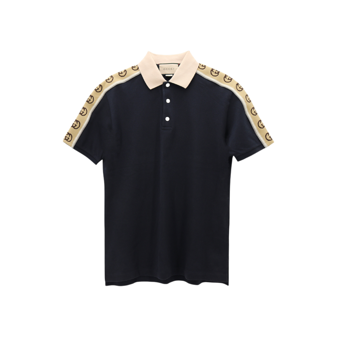 IT9JR9JV7VCT Gucci Interlocking G Stripe Polo Shirt 598949