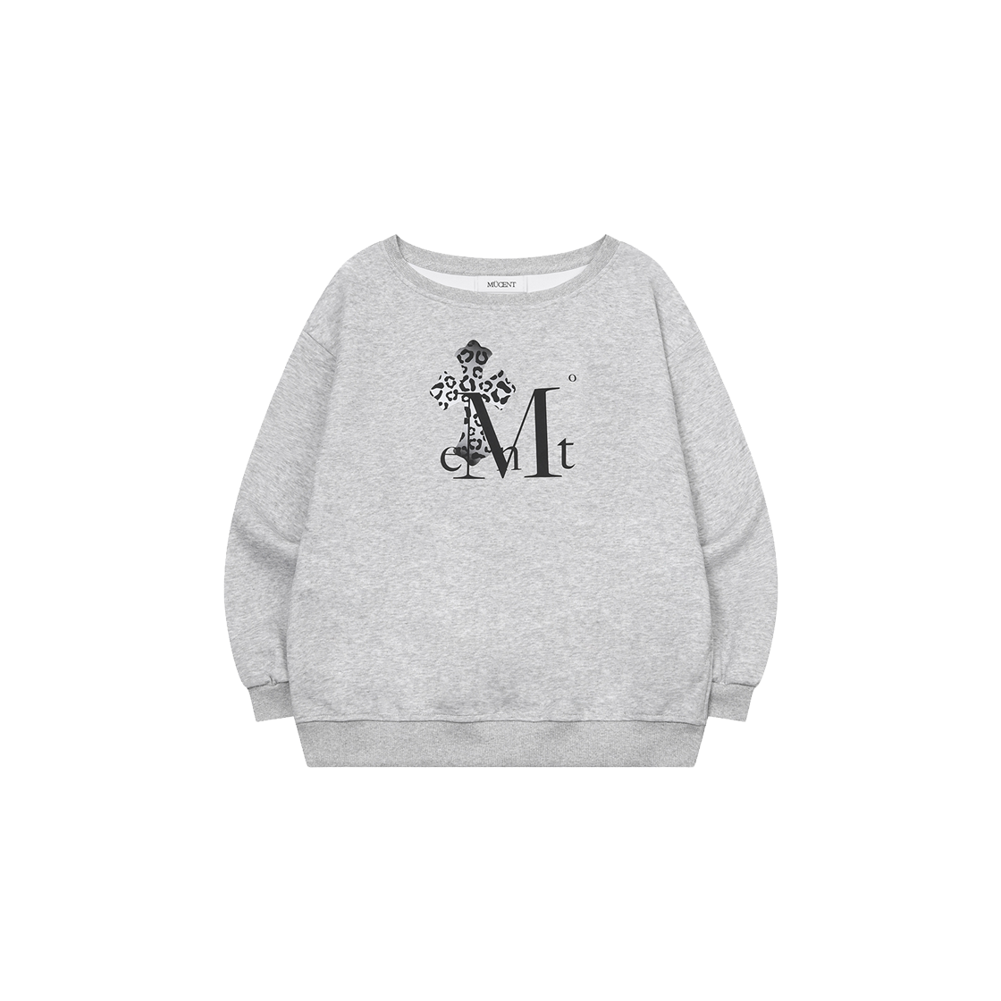 P0000BHC MUCENT Sahara Gradation Leopard Cross One Shoulder MTM (2Color) Gray