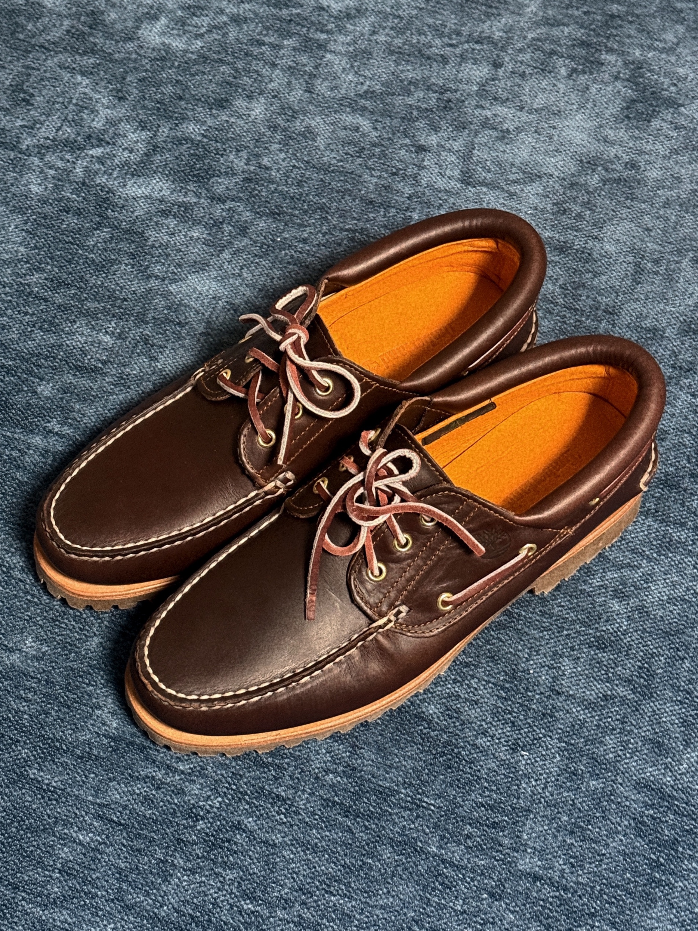 Timberland Classic 3-Eye Boat Shoes Brown - Wide 착용 스타일 - 2