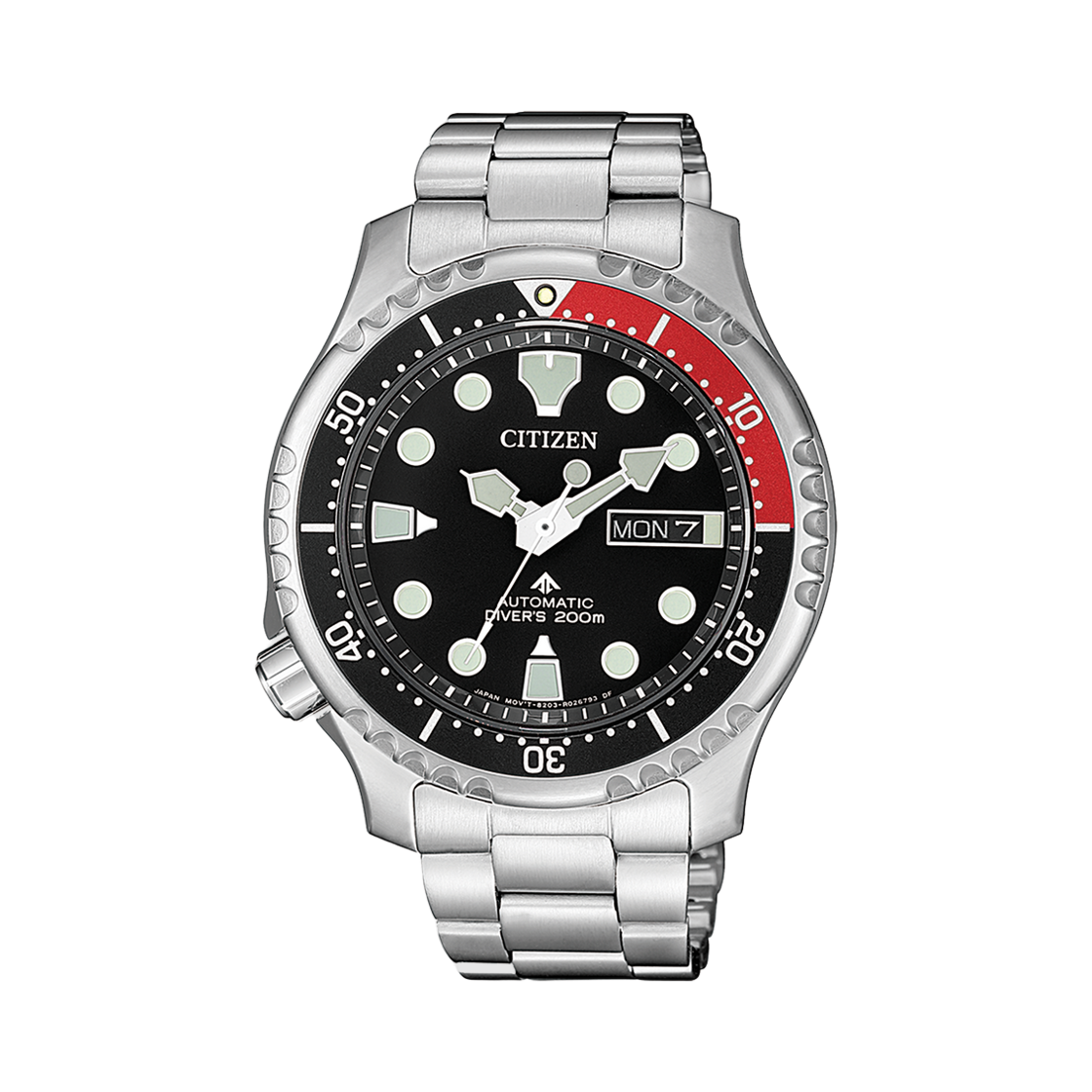 NY0085-86E Citizen Promaster Marine Automatic 42mm Stainless Steel Black Silver