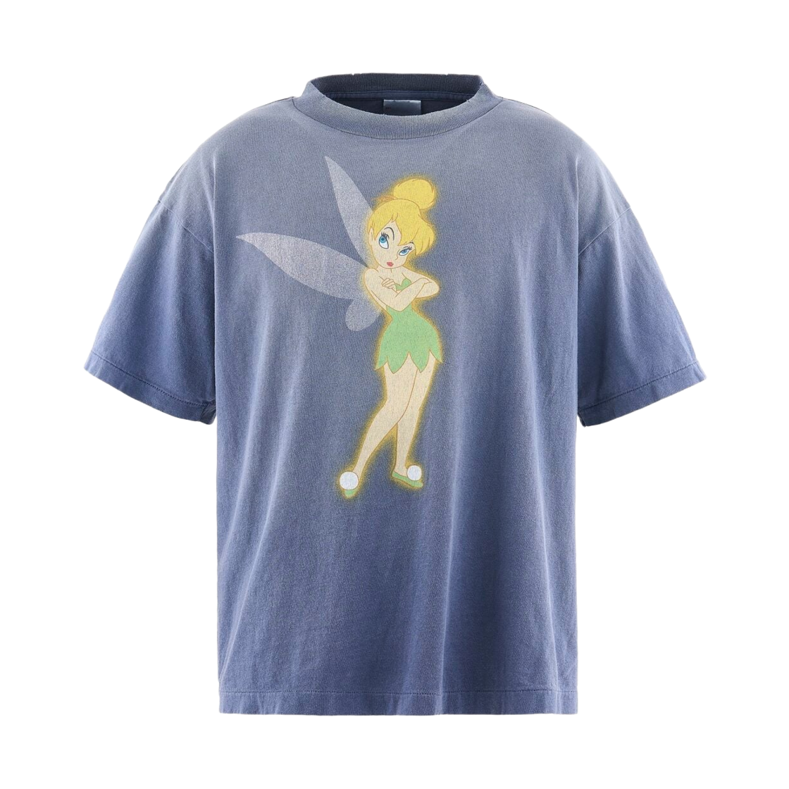세인트 마이클 x 디즈니 숏슬리브 티셔츠 팅커벨 네이비 - 26SS(Saint Mxxxxxx x Disney S/S T-Shirt Tinker Bell Navy - 26SS)