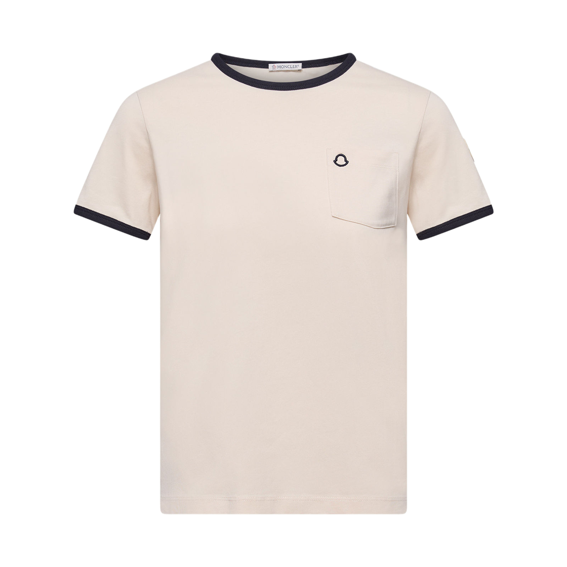 L1-093-8C00019-89AUO-F07 (W) Moncler Logo Embroidered Cotton T-Shirt White - 26SS