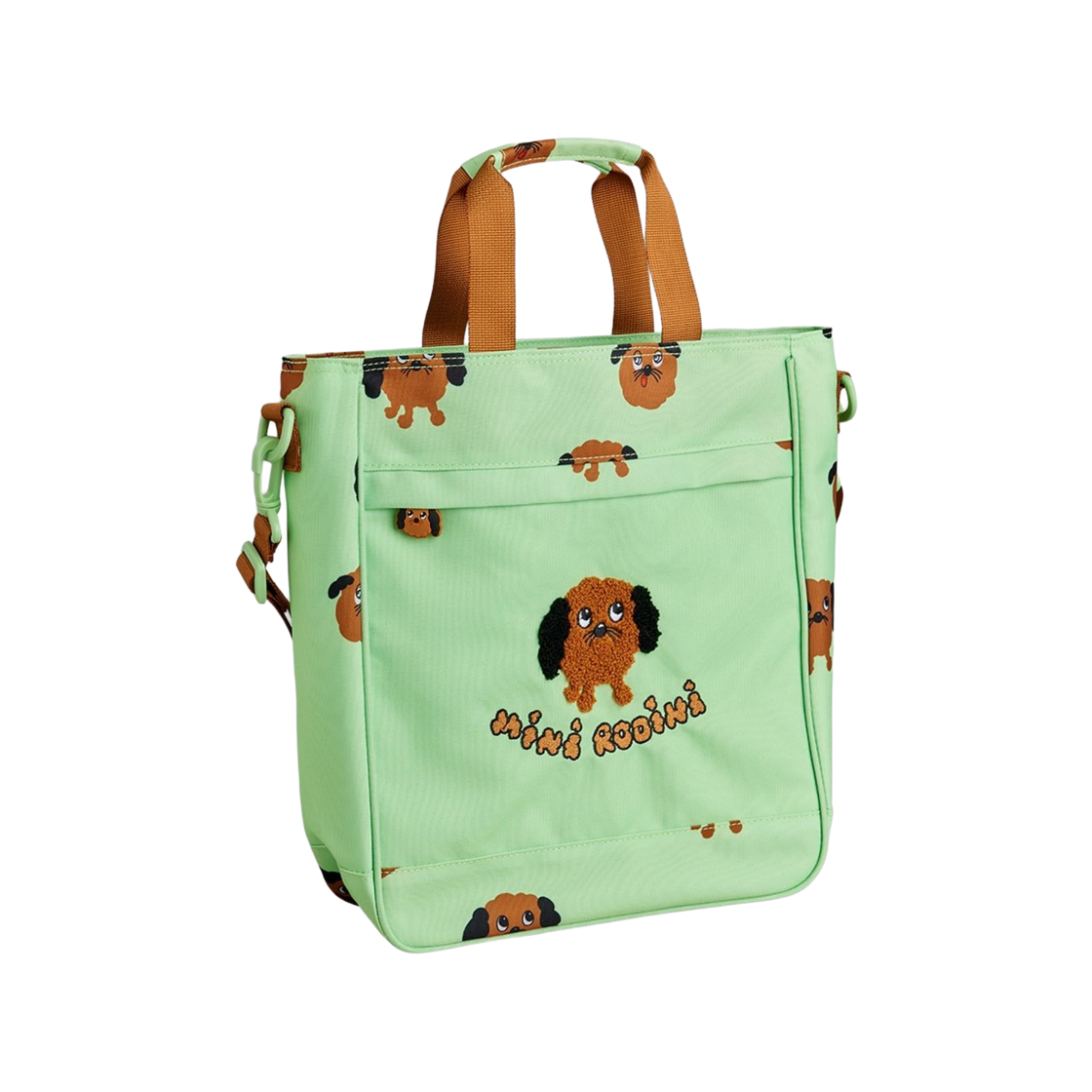 (키즈) 미니 로디니 도기스 컴플리멘터리 백 그린((Kids) Mini Rodini Doggies Complimentary Bag Green)