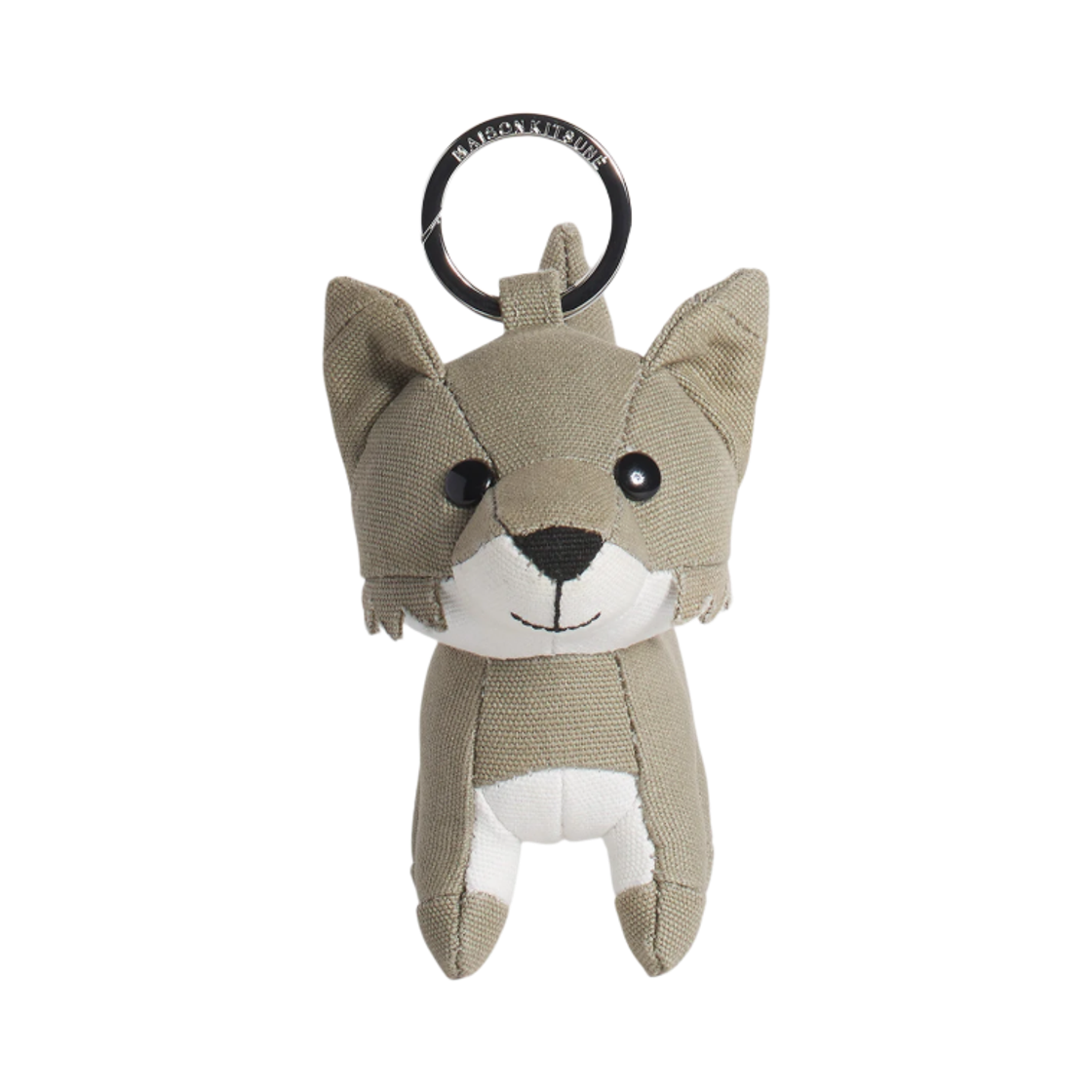 PW06902WW0107-P131 Maison Kitsune Fox Bag Charm Keyring Laurel Green