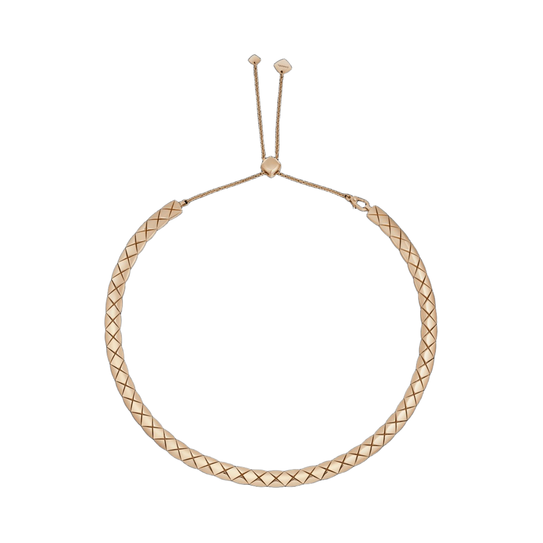 (W) 샤넬 코코 크러쉬 서플 쇼트 네클리스 퀼티드 모티프 & 18K 베이지 골드