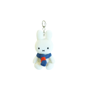 Many a Little MIFFY Velvet Keychain with Blue Scarf