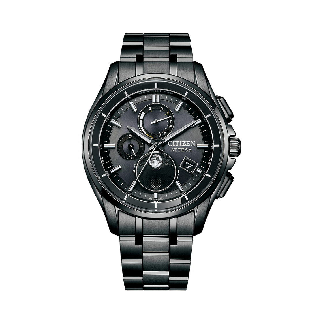 시티즌 글로벌 라디오 컨트롤 에코드라이브 41.5mm 슈퍼 티타늄 블랙(Citizen Global Radio Controlled Eco-Drive 41.5mm Super Titanium Black) - 1