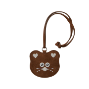 Demars X MNH Bag Charm Suede Brown