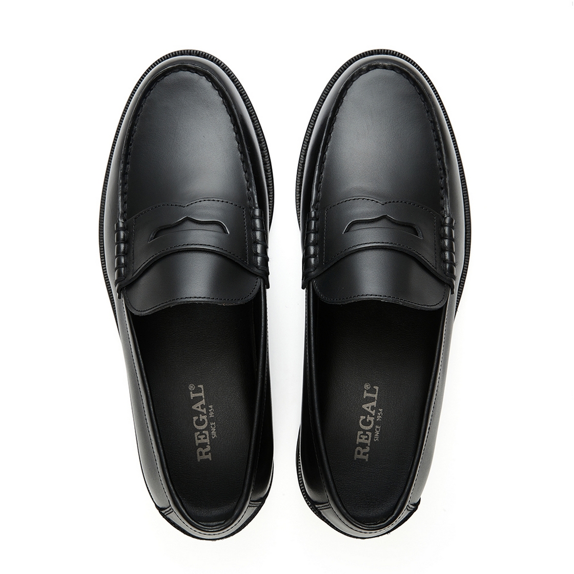 리갈 남성 경량 소가죽 페니로퍼 블랙(REGAL Men’s Lightweight Cowhide Penny Loafers Black) - 4