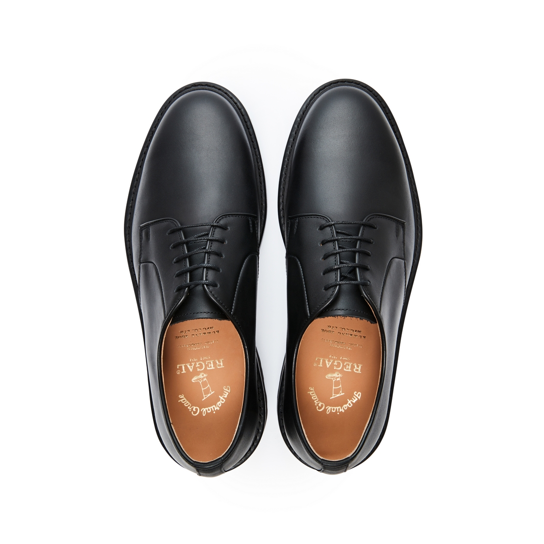 리갈 201 남성 플레인 더비 블랙(REGAL Men’s 201 Plain-Toe Derby Shoes Black) - 4