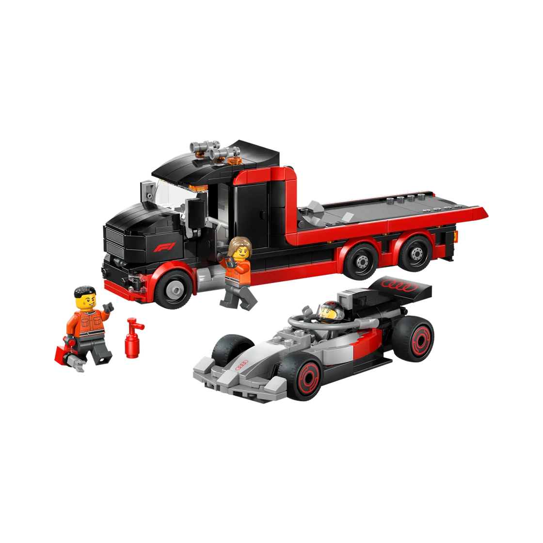 레고 시티 F1 전시용 트럭과 아우디 F1 레이스카(Lego City F1 Display Truck with Audi F1 Race Car) - 1