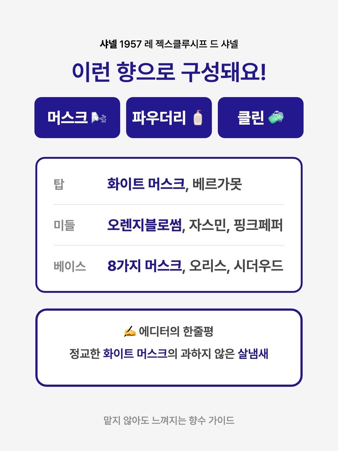 Chanel 1957 Les Exclusifs de Chanel Eau De Parfum 75ml, Chanel 1957 Les Exclusifs de Chanel Eau De Parfum 200ml 착용 스타일 - 3