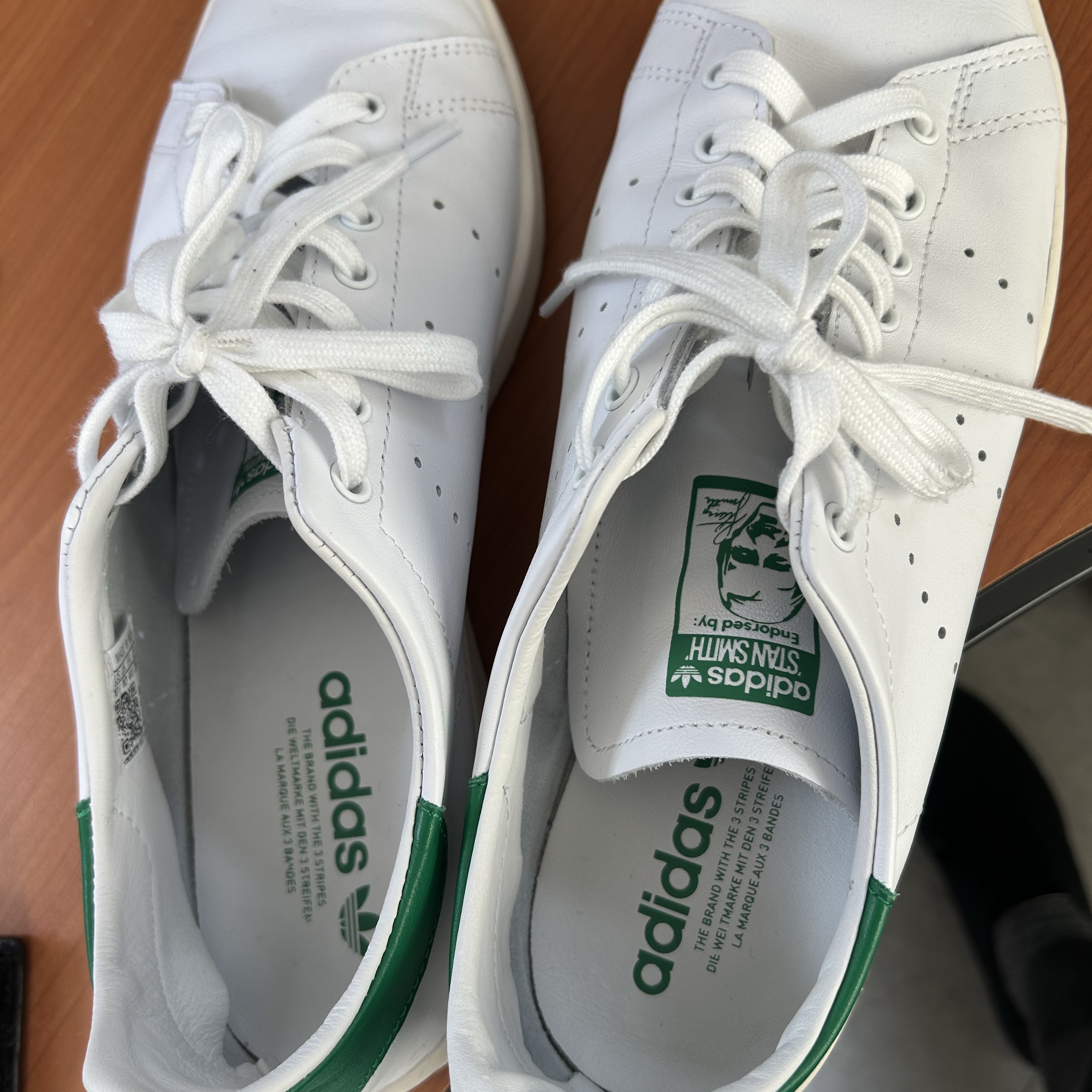 Adidas Stan Smith Decon Cloud White Green 착용 스타일