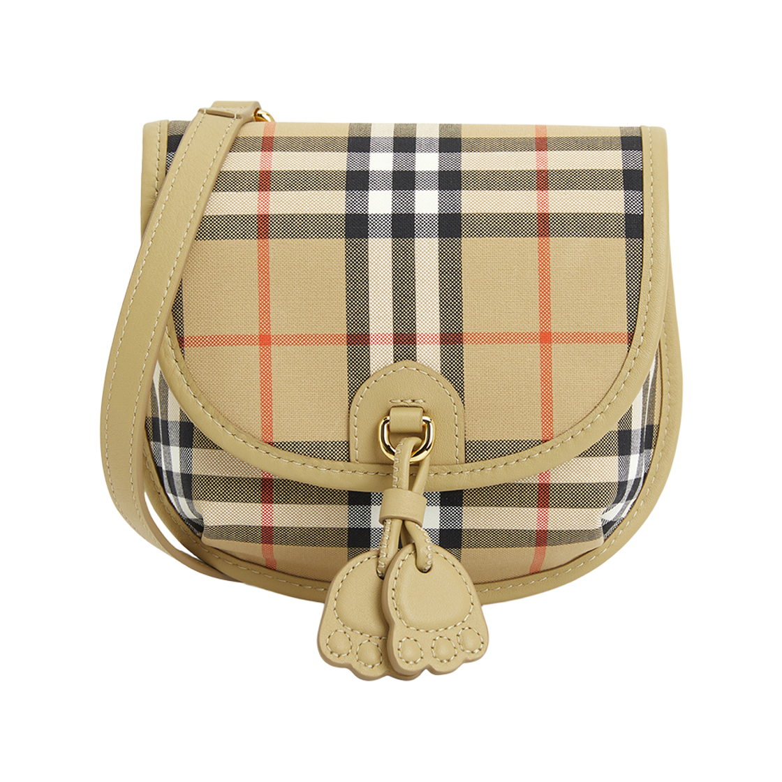 8117416 (Kids) Burberry Check Crossbody Bag Sand Beige