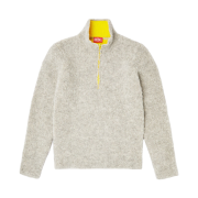 Diesel K-Eller Alpaca Woll Blended Knit Sweater Grey