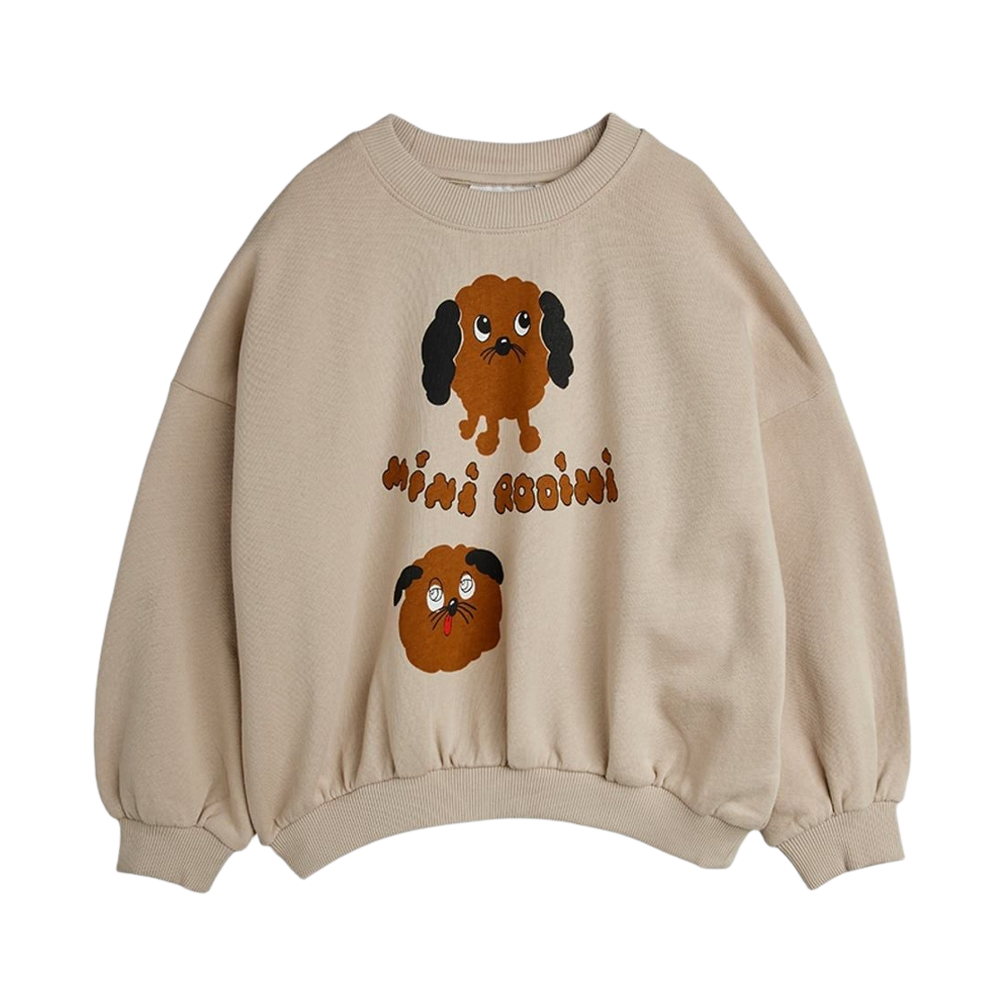 (키즈) 미니 로디니 도기스 스웨트셔츠 그레이((Kids) Mini Rodini Doggies Sweatshirt Grey)