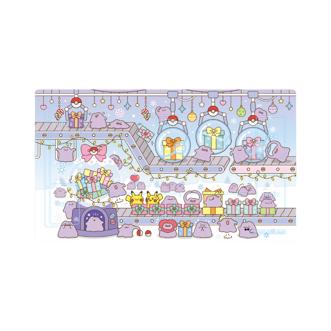 포켓몬 TCG 포켓몬 스토어 말랑말랑 메타몽의 하루 플레이매트(Pokemon TCG Pokemon Store Squishy Ditto's Day Playmat)
