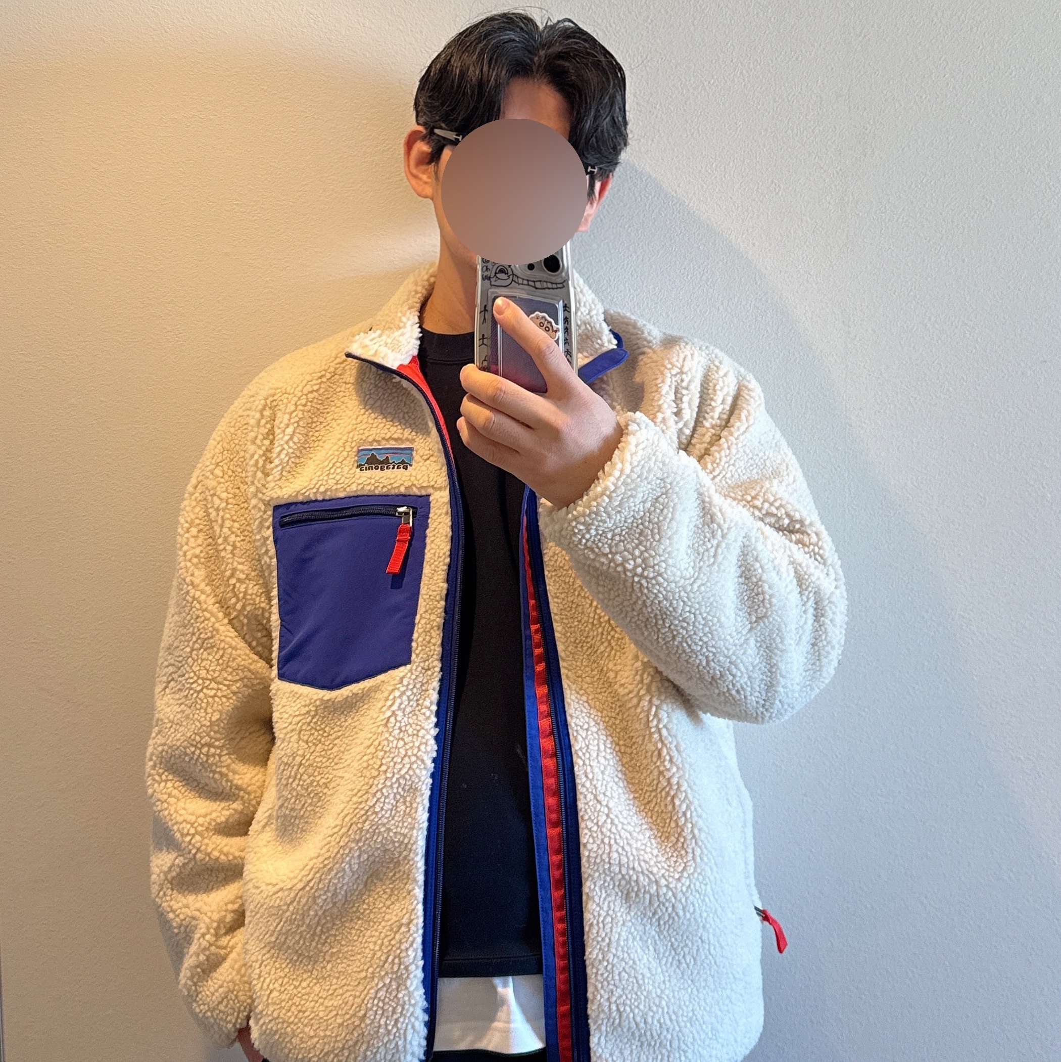 Patagonia Classic Retro-X Fleece Jacket Dark Natural 착용 스타일
