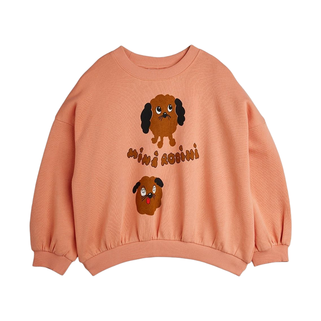 (키즈) 미니 로디니 도기스 스웨트셔츠 핑크((Kids) Mini Rodini Doggies Sweatshirt Pink)
