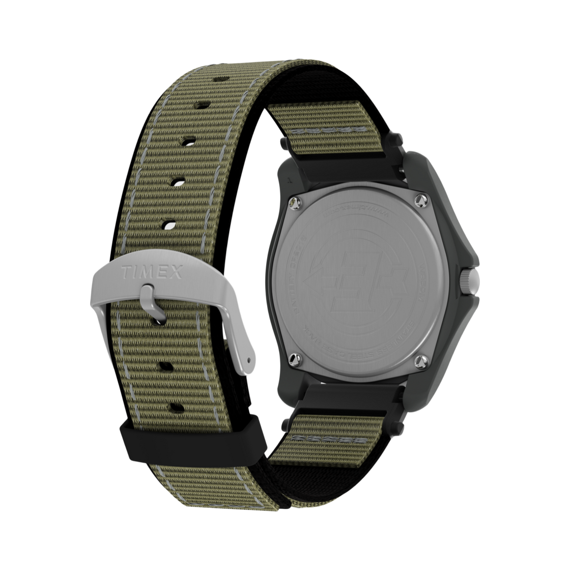 타이맥스 익스페디션 캠퍼 39mm 패브릭 스트랩 워치 그린 블랙(Timex Expedition Camper 39mm Fabric Strap Watch Green Black) - 3