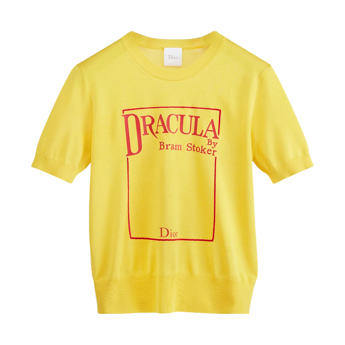 (W) 디올 북 커버 실크 니트 스웨터 옐로우((W) Dior Book Cover Silk Knit Sweater Yellow) - 1