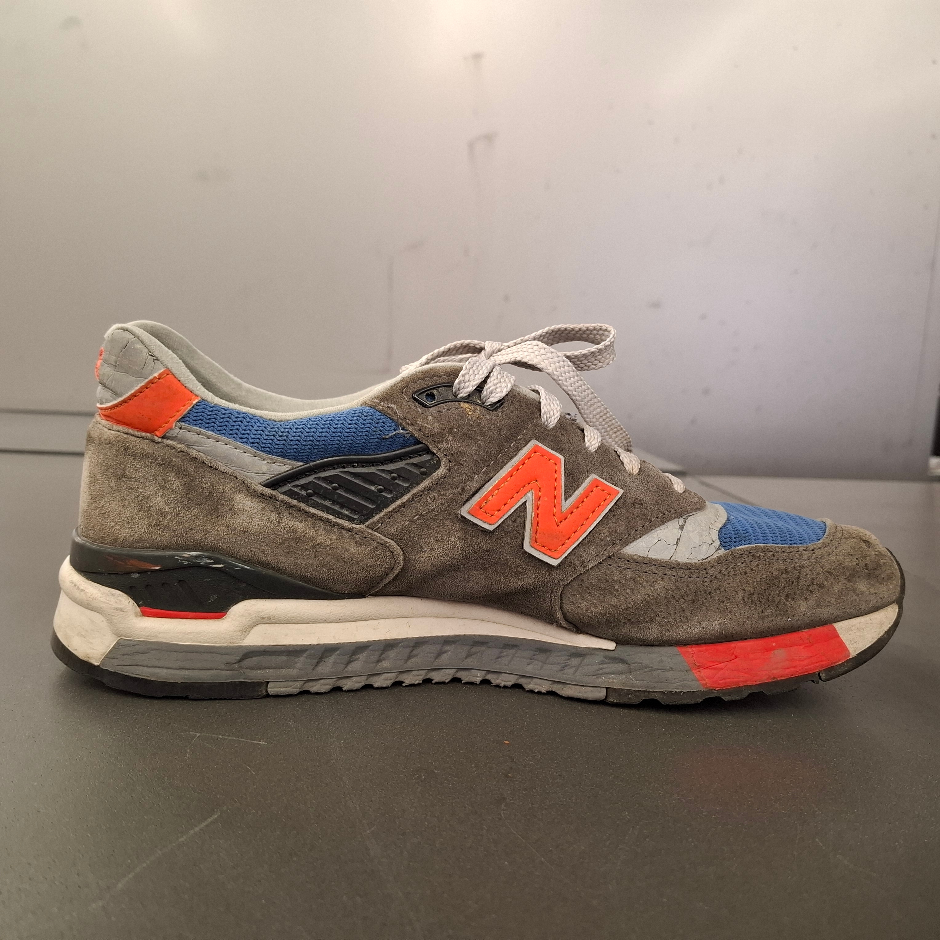 New Balance x J.Crew 998 Made in USA Grey 착용 스타일 - 2