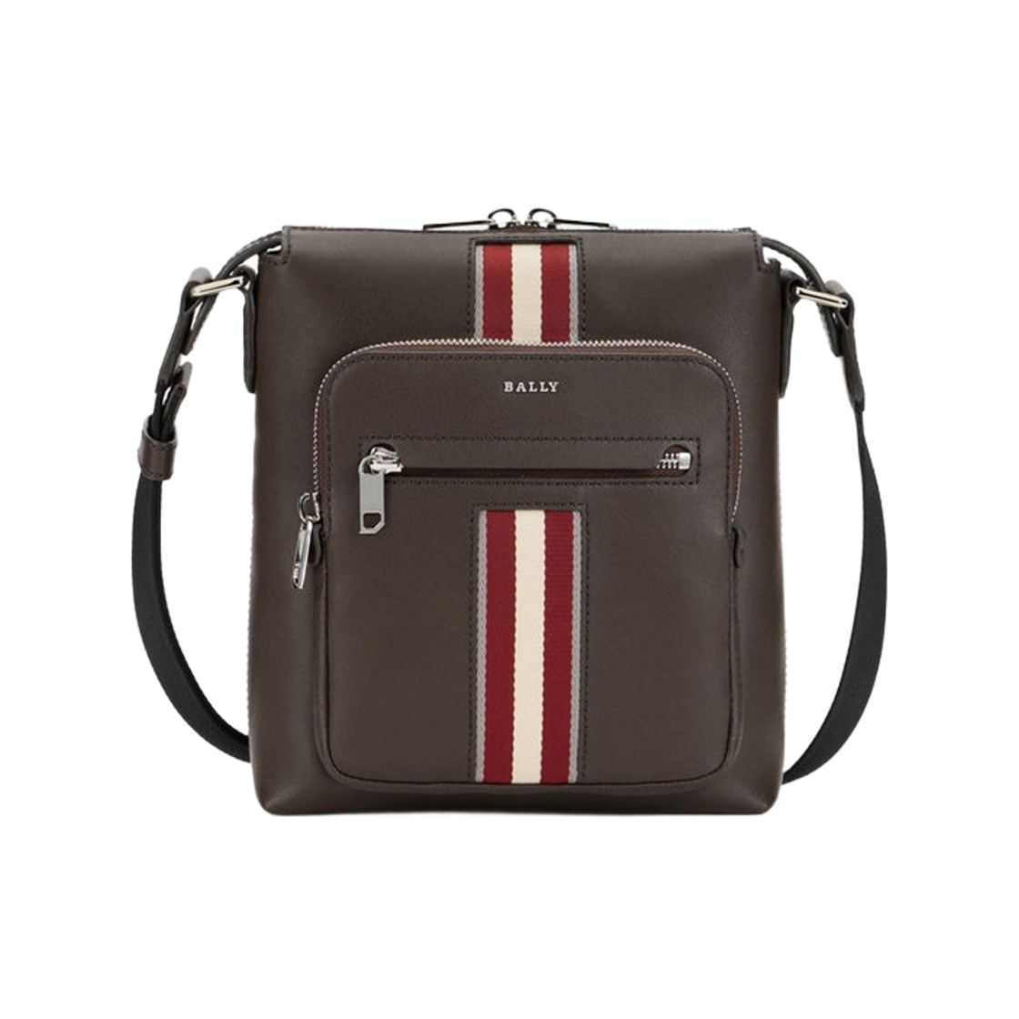6313202 Bally Crossbody Bag in Coffee Leather with Ribbon Brown