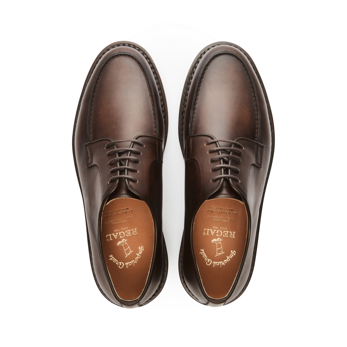 리갈 남성 굿이어 U팁 더비 슈즈 브라운(REGAL Men’s Goodyear U-Tip Derby Shoes Brown) - 4