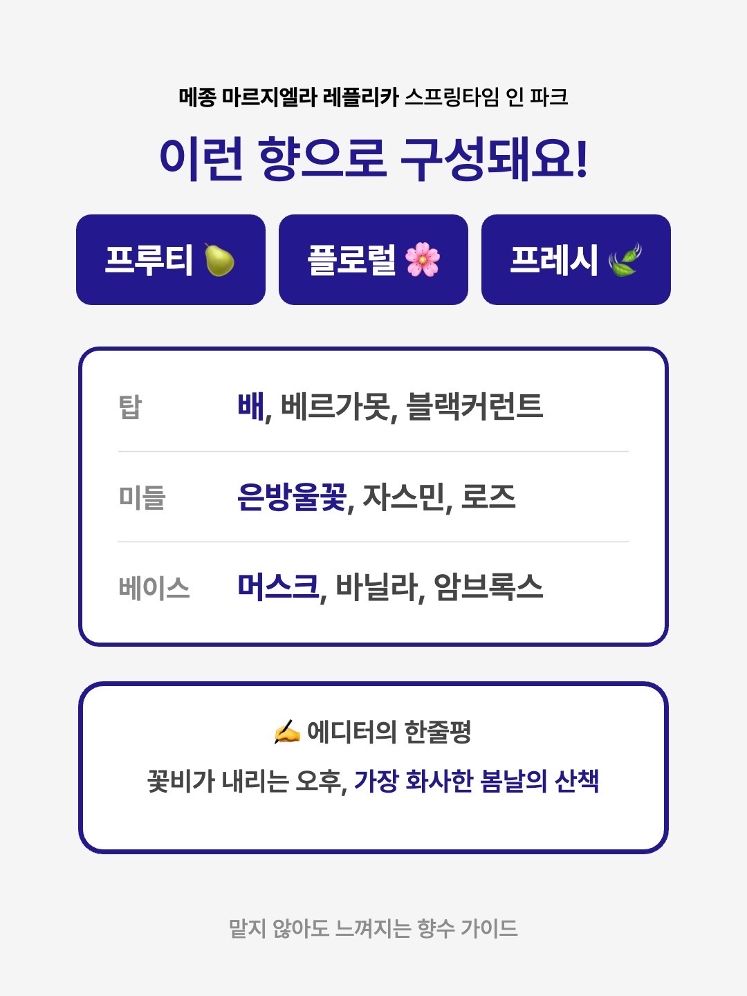 Maison Margiela Replica Springtime in a Park Eau De Toilette 100ml, Maison Margiela Replica Springtime in a Park Eau De Toilette 30ml 착용 스타일 - 3