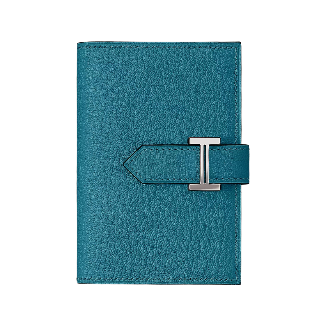 에르메스 베안 미니 월렛 미조레 고트스킨 & 팔라듐 하드웨어 뉴 블루 진(Hermes Bearn Mini Wallet Mysore Goatskin & Palladium New Bleu Jean) - 1