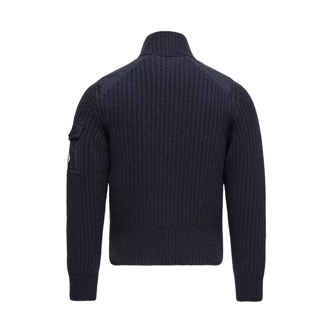 (키즈) 몽클레르 패딩 울 집업 가디건 네이비 블루 - 25FW((Kids) Moncler Padded Wool Zip-Up Cardigan Navy Blue - 25FW) - 2