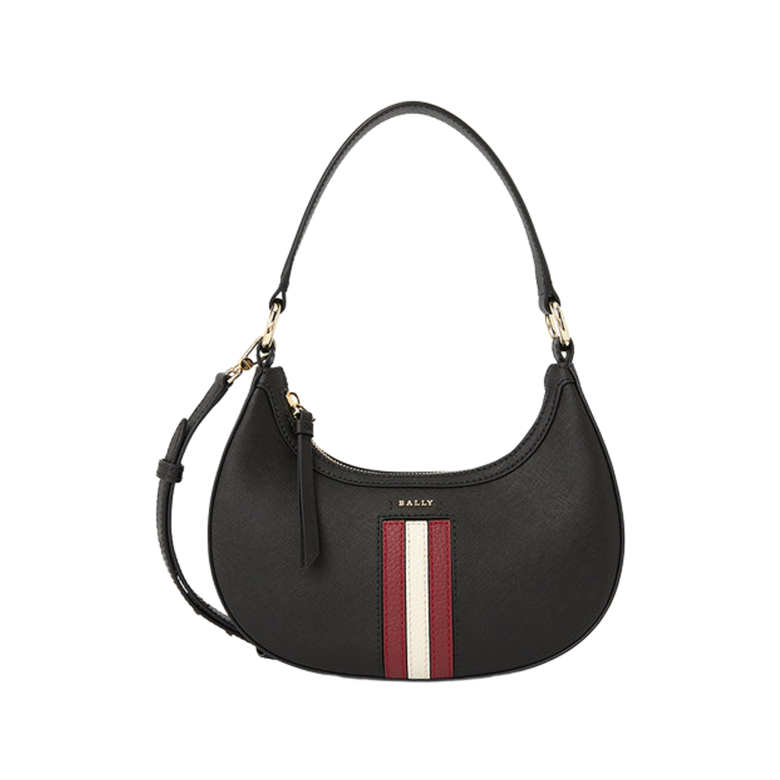 발리 레더 크로스바디백 블랙(Bally Leather Crossbody Bag Black)